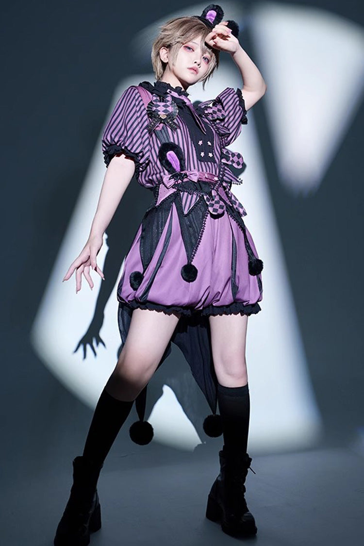 Purple Fantasy Circus Handsome Prince Ouji Fashion Lolita Set - Product - 2