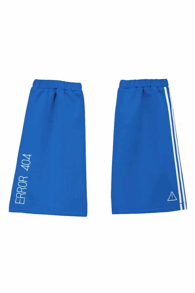 Blue [Network Error] Stand Collar Long Trumpet Sleeves Ouji Gothic Functional Style Japanese Prince Lolita Coat Shorts Set - Leg-Sleeves(Only) - 14