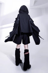 Black Unmarked Blade Gothic Handsome Ouji Lolita Shorts - Product - 8
