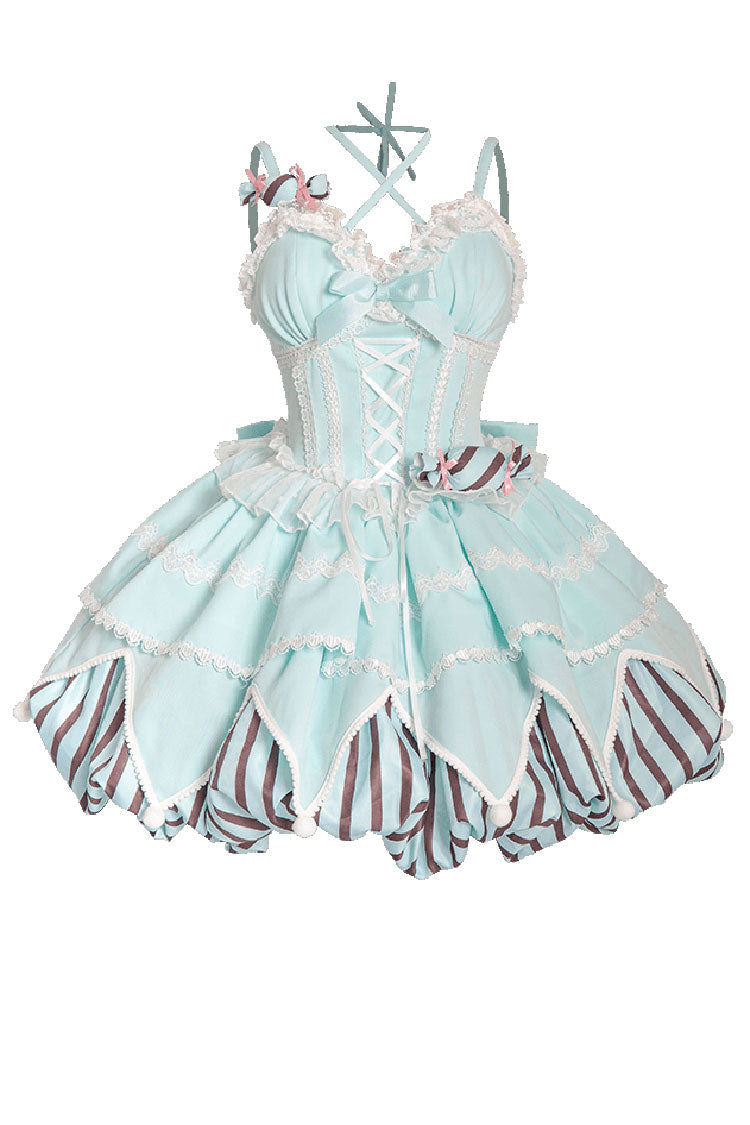 Sweetheart Gummies Sleeveless Multi-layer Bowknot Sweet Lolita Jsk Dress 3 Colors - Product - 3