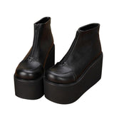 Black Platform Short Classic Lolita Boots - Product - 2