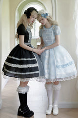 Wish Heart Short Sleeves Cardigan Bowknot Sweet Princess Lolita Jsk Dress 2 Colors - Product - 3