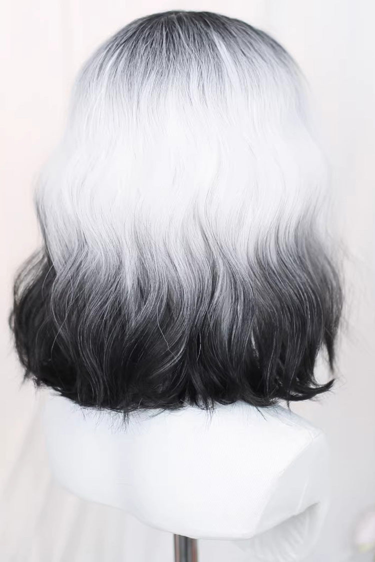 Ombre Airy Bangs with Curls Sweet Lolita Wig 3 Colors - Product - 2