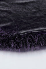 Black/Purple Long Sleeves Gradient Women's Gothic Dress - Product - 6