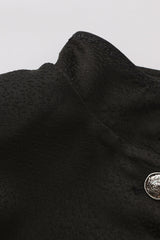 Black [Eternal Dark Portrait] Long Sleeves Vintage Elegant Prince Handsome Ouji Lolita Coat - Product - 4