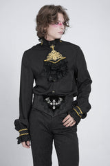 Black Embroidered Lace-Up Men's Gothic Accessory  Bat Embroidered Girdle - Product - 3