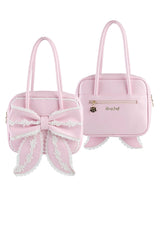 Sweet Bowknot Lace Zipper Japanese Lolita Handbag 3 Colors - Product - 8