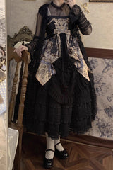 Cat Rose Tea Multi-layer Ruffle Sweet Lolita Skirt 3 Colors - Product - 9