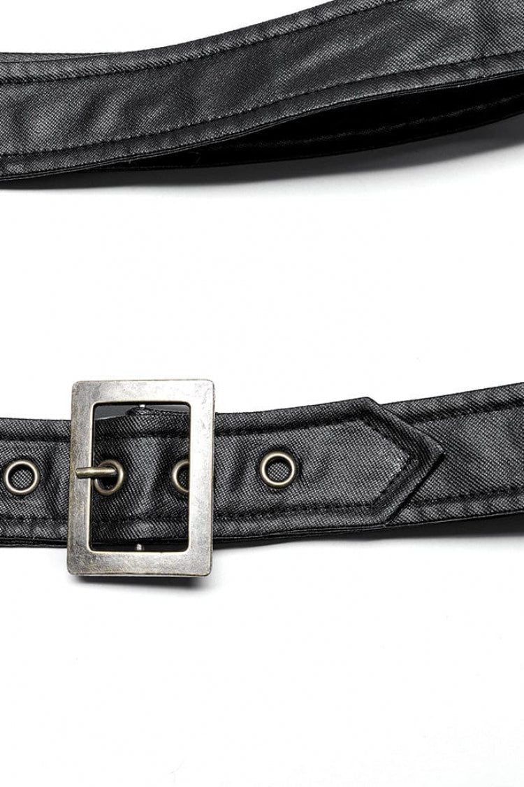 Women's Stand Collar Rivet Buckle Steampunk One-Arm Jacket 2 Colors - Product - 15