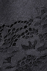 Black Women's Gothic Multi-Layered Lace Lace-Up Mermaid Maxi Skirt - Product - 13