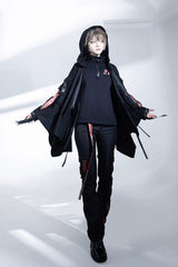 Black [Nameless Blade] Stand Collar Long Sleeves Gothic Prince Ouji Lolita Pants Set - Black(Full-Set) - 1