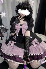 Multicolor Confession Function Series Bowknot Woolen Sweet Lolita JSK Dress 5 Colors - Product - 4