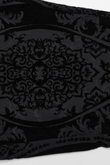 Black Floral Embroidery Mesh Women's Gothic Leggings - Product - 7