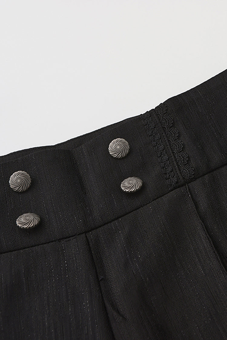 Black Glass Castle Elegant Handsome Prince Ouji Fashion Lolita Pants - Product - 2
