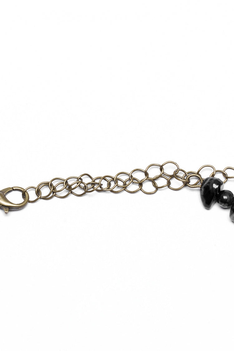 Black Irregular Beaded Butterfly Women's Punk Necklace - Product - 7
