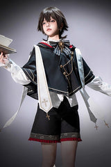 Black [The Choir of The Church] Ouji Fashion Gothic Prince Lolita Set (Older Brother Version) - Black - 1