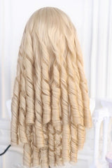 Blonde Sweet Japanese Roman Curls Lolita Long Wig - Product - 3