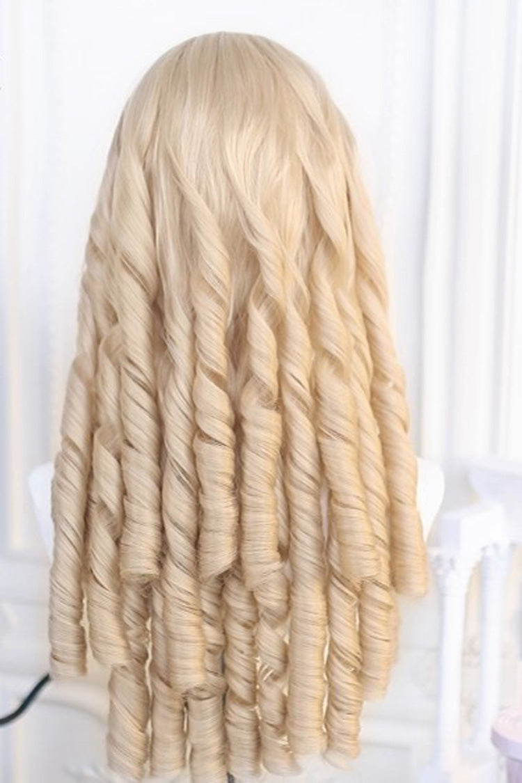 Blonde Sweet Japanese Roman Curls Lolita Long Wig - Product - 3
