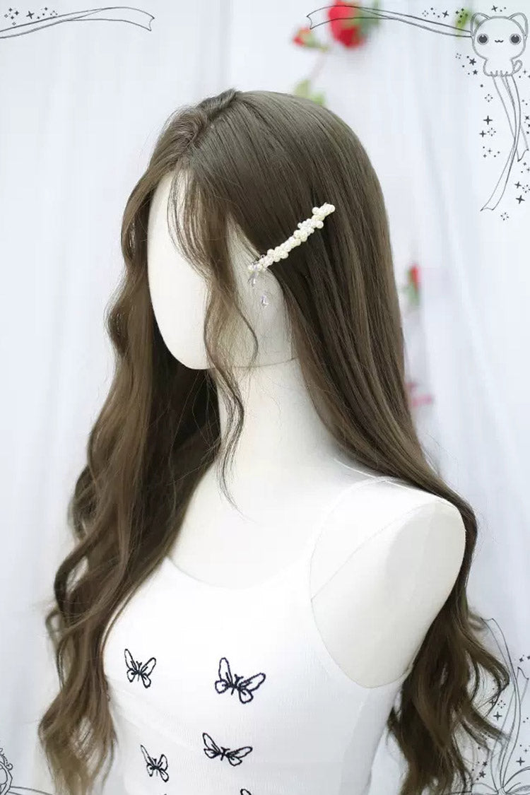 Brown Long Cute Sweet Lolita Curly Wig - Product - 4