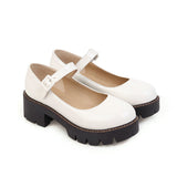 PU Leather Puppy Heel Classic Lolita Shoes 4 Colors - Product - 11