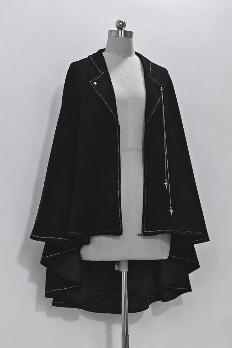 Black Anxious Rabbit Ouji Fashion Gothic Lolita Cloak - Product - 3