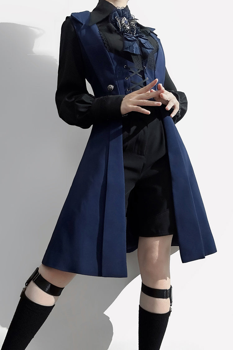 Overture Middle Ages Ouji Fashion Gothic Lolita Long Vest 3 Colors - Product - 8
