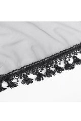 Black Multi-layer Stitching Lace Womens Gothic Skirt - Product - 12