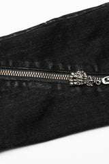 Black Ghost Claw Zipper Slim Irregular Women's Steampunk Leg Warmers - Product - 6