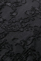 Black Women's Gothic V Collar Long Flared Sleeves Lace Patchwork Blouse - Product - 18