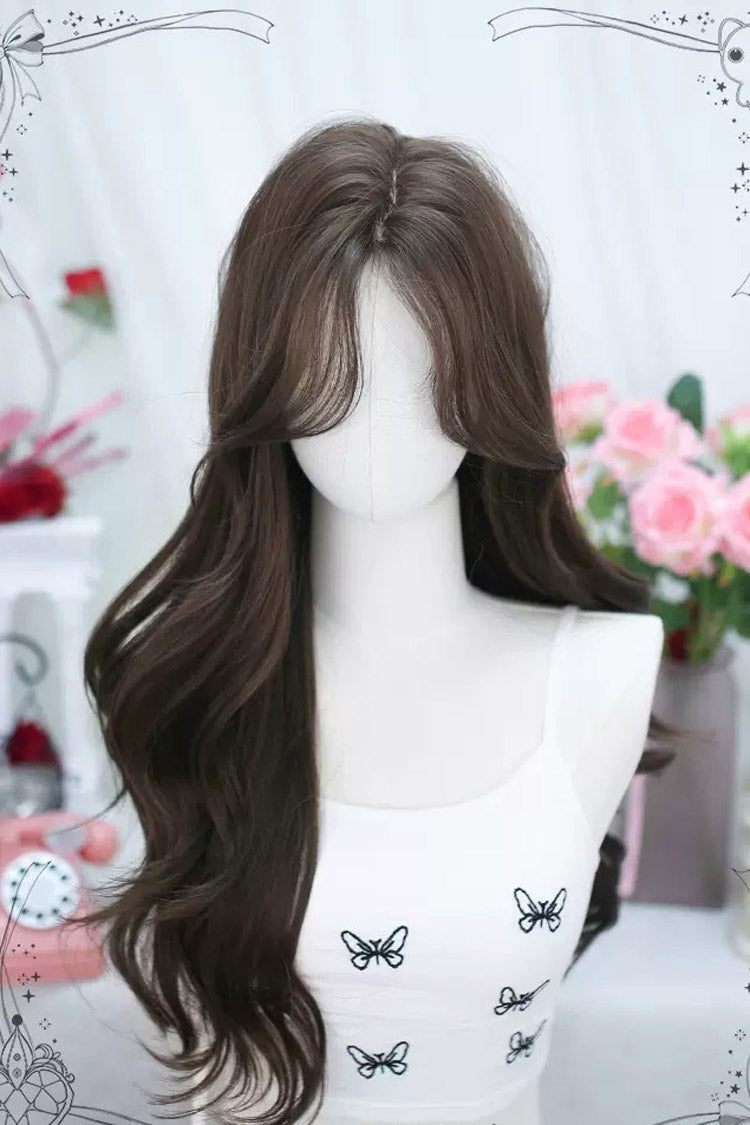 Brown Moon Lace Curly Sweet Lolita Long Wig - Product - 3