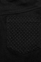 Stitching Slim Mesh Buckles Eyelets Women's Steampunk Leggings 2 Colors - Product - 15
