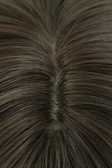 Cool Brown Refined Side-Swept Bangs Multi-Layered Sweet Lolita Shoulder Length Wig - Product - 5