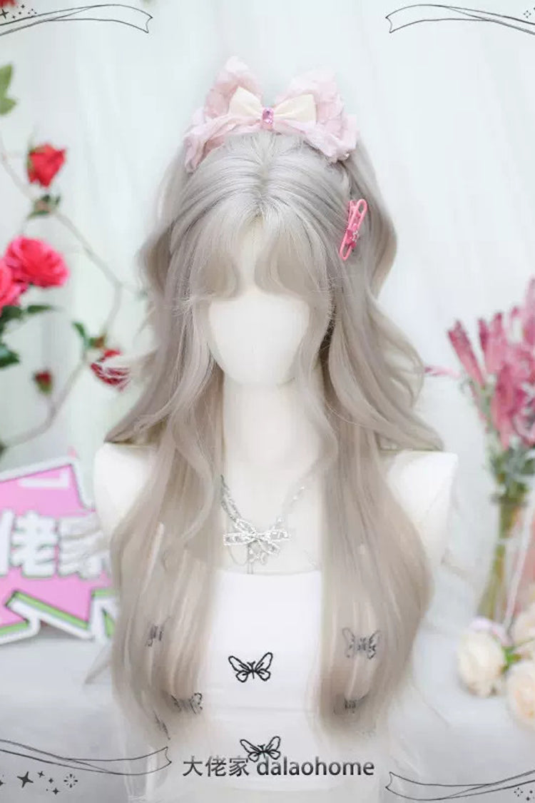 Beige Secondary Sweet Lolita Long Curly Wigs - Product - 2