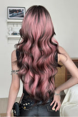Harajuku Y2K Ombre Long Fluffy Loose-Wavy Sweet Lolita Wig with Full Bangs 2 Colors - Product - 3