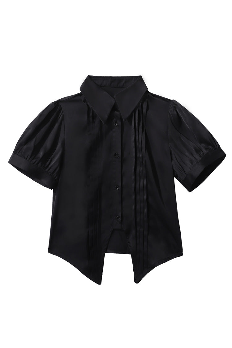 Black [Deep Music] Long Sleeves Gothic Elegant Ouji Lolita Four-piece Set - Product - 9