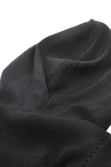 Black Long Sleeves Ruffled Lace-Up Women's Punk Long Jacket with Hood - Product - 14