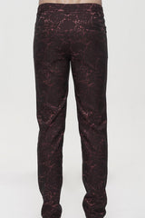ine Gothic Glossy Pattern Drawstring Lace Decoration Men's Pants - Product - 7