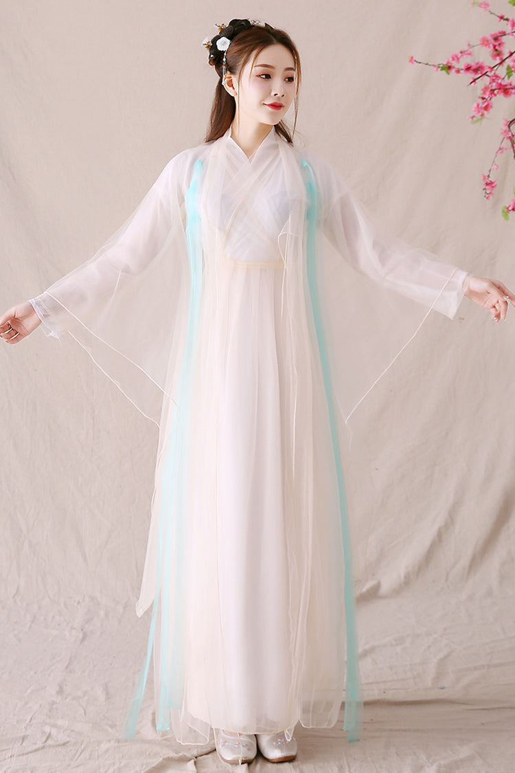Pink Elegant Ancient Style Fairy Sweet Hanfu Dress - Product - 3