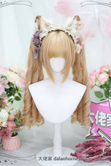 Golden Secondary Roman Curl Ponytail Sweet Lolita Wigs - Product - 2