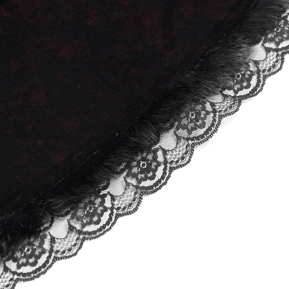 Chic Hooded Maxi Dress with Lace Sleeves and Corset Waist - image 8
