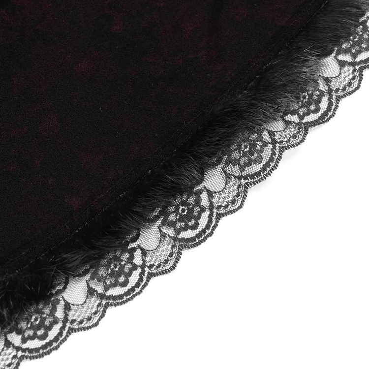Chic Hooded Maxi Dress with Lace Sleeves and Corset Waist - image 8