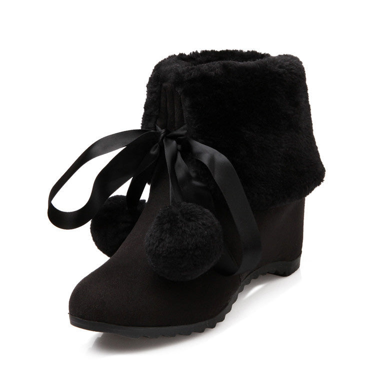 Cute Loli Furball Sweet Lolita Boots 3 Colors - Product - 14