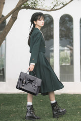 Green [Artemis] Sweet College Style Elegant Lolita Jumper Dress - Product - 21