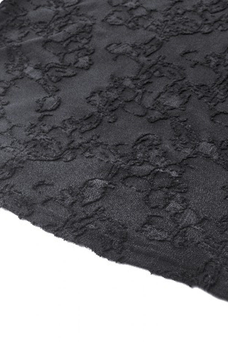 ブラック レディース ゴシック Vカラー ロング Flared 袖 レース パッチワーク ブラウス 商品画像