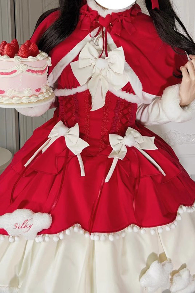 Lovely Multi-layer Bowknot Autumn and Winter Sweet Princess Lolita Jsk Dress 3 Colors - Product - 11