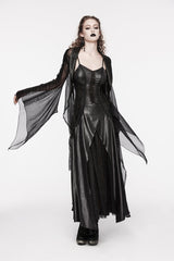 Black Off Shoulder Lace Lace-Up Slim Irregular Women's Gothic Jsk Wedding Dress - Product - 5