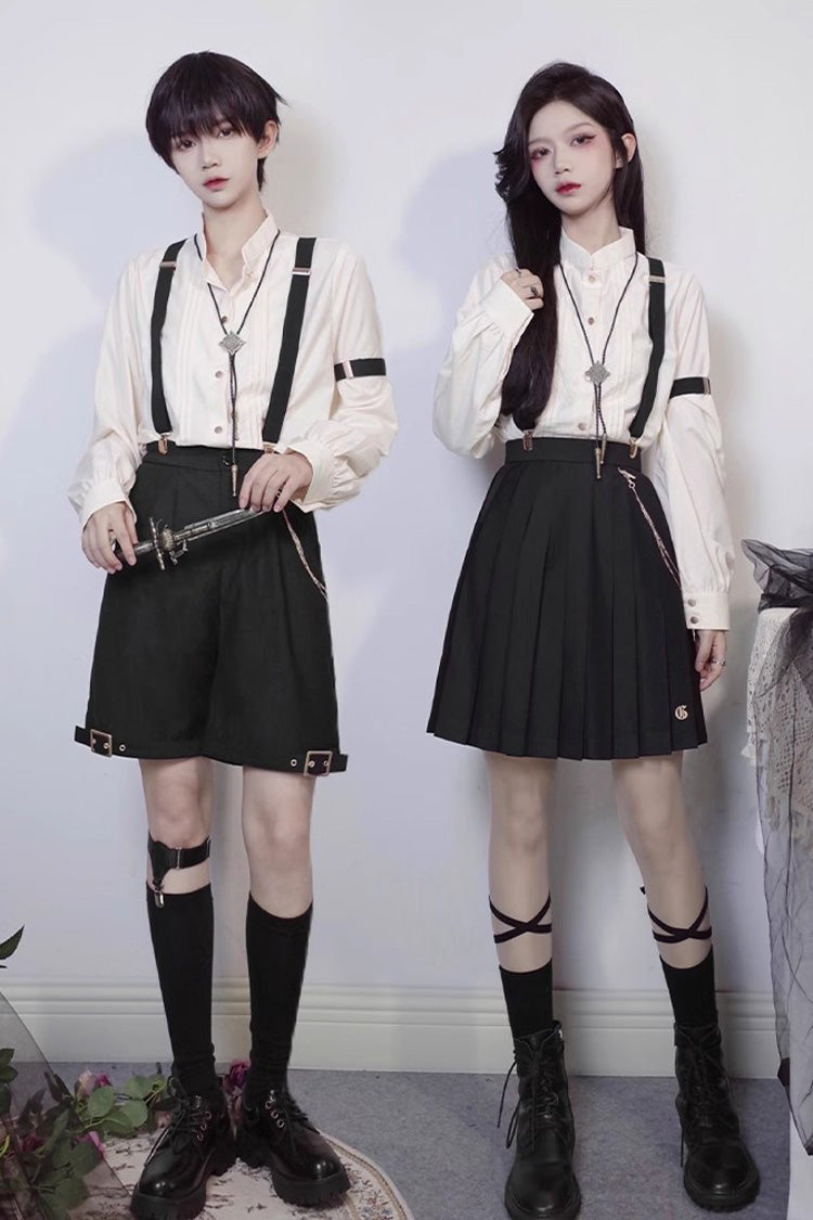 White Seven Deadly Sins Ouji Fashion Gothic Lolita Blouse - Product - 4