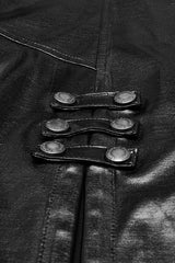 Black Sleeveless Split Lace-Up Slim Women's Punk Dress - Product - 3