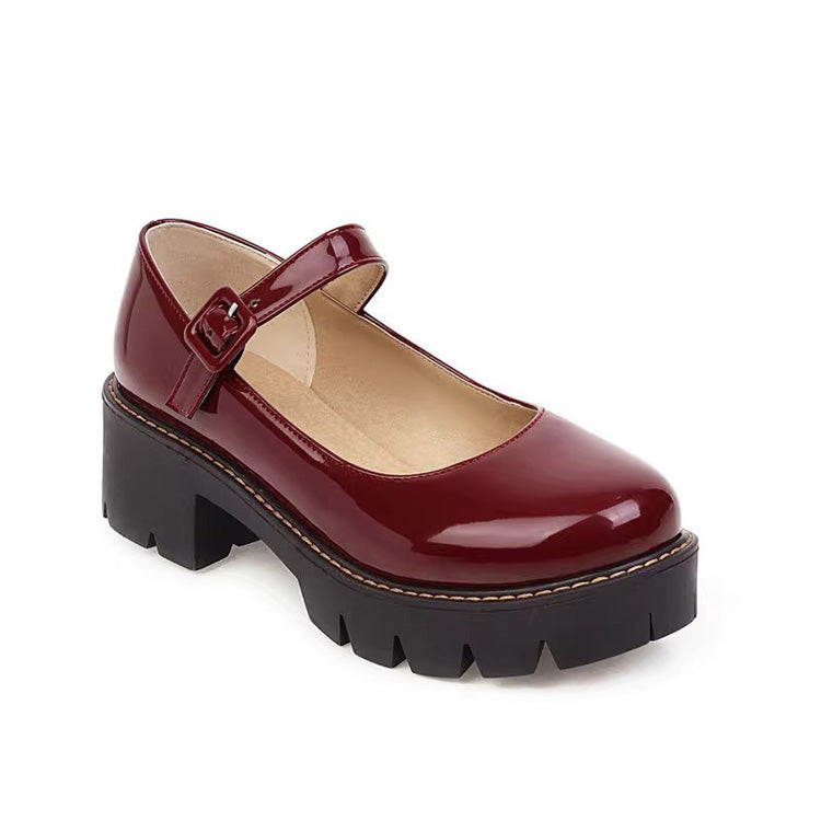 PU Leather Puppy Heel Classic Lolita Shoes 4 Colors - Product - 8