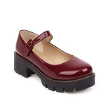 PU Leather Puppy Heel Classic Lolita Shoes 4 Colors - Product - 8